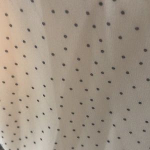 #Polkadot white and black dress with #pull string elastic waist attached slip